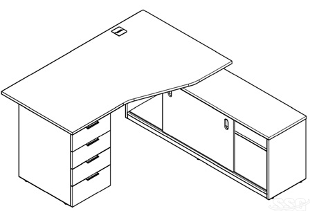 Office furniture desks layout 
