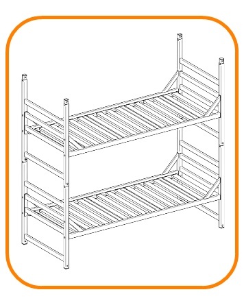 Metal bunk beds 