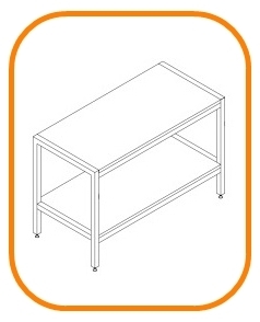 RETAIL METAL TABLES WITH RISER