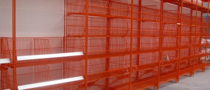 Полки для магазинов, корзины