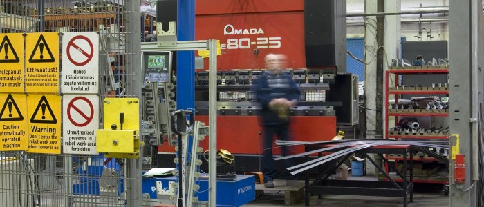 Industriāla metālapstrāde cehā