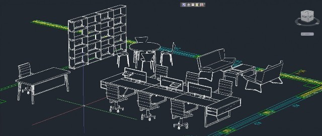 CAD библиотека мебели проектирование интерьера 