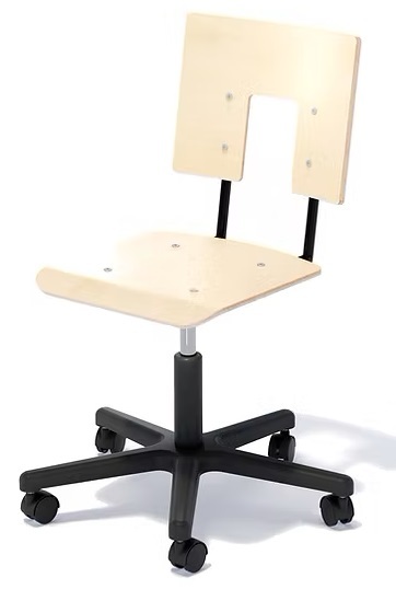 mobile school chair on wheels