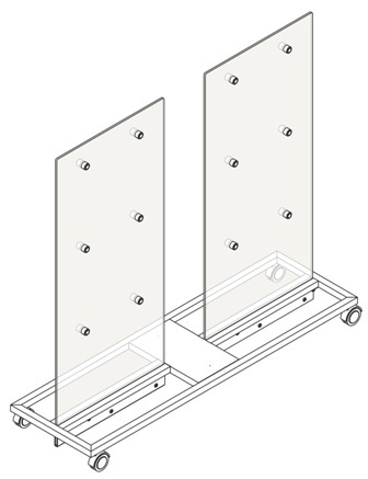 apģērbu stends veikalam