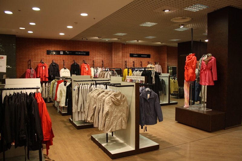 apģērbu veikala plānojums