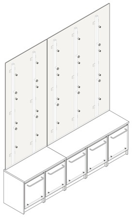 moduļu komplekts kosmētikas veikalam