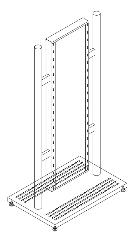 tirdzniecības stends ar spoguli