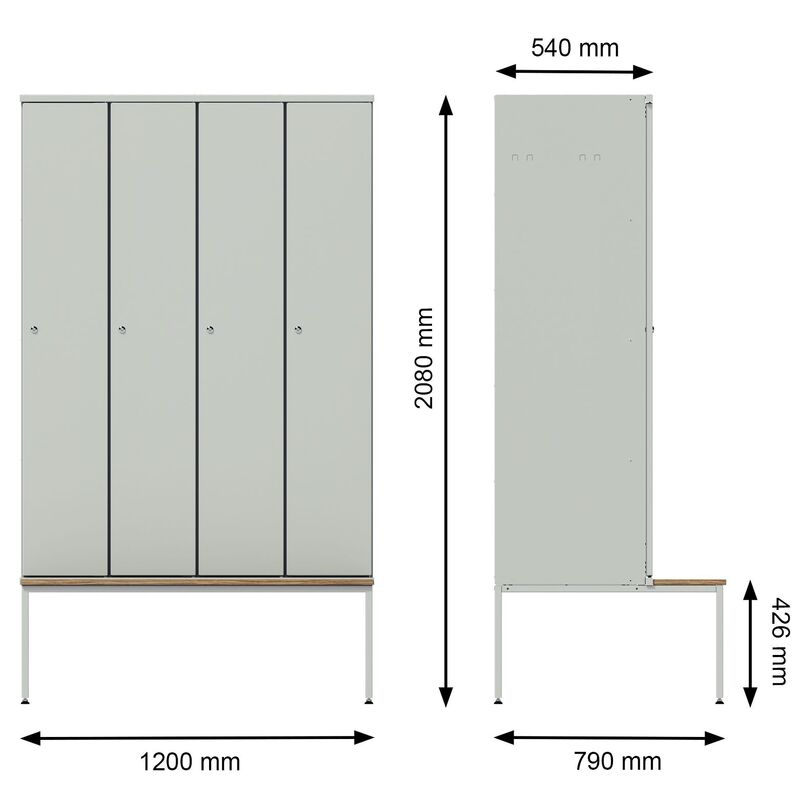 Wardrobe lockers for schools 