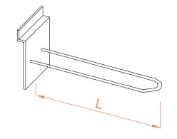 U veida āķi slatwall panelim