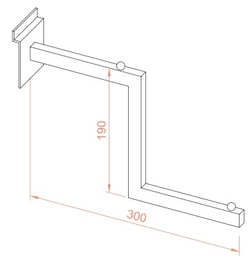 Z veida āķis panelim
