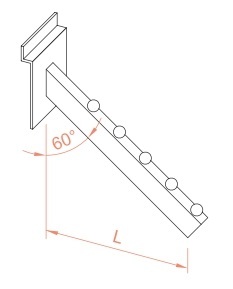 apģērbu āķi veikala panelim