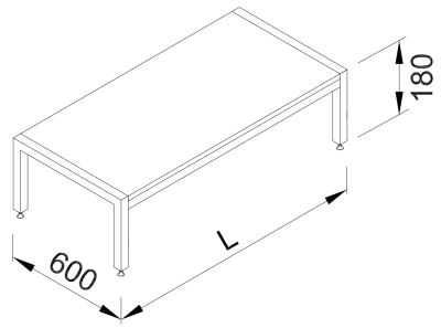 two level retail display table